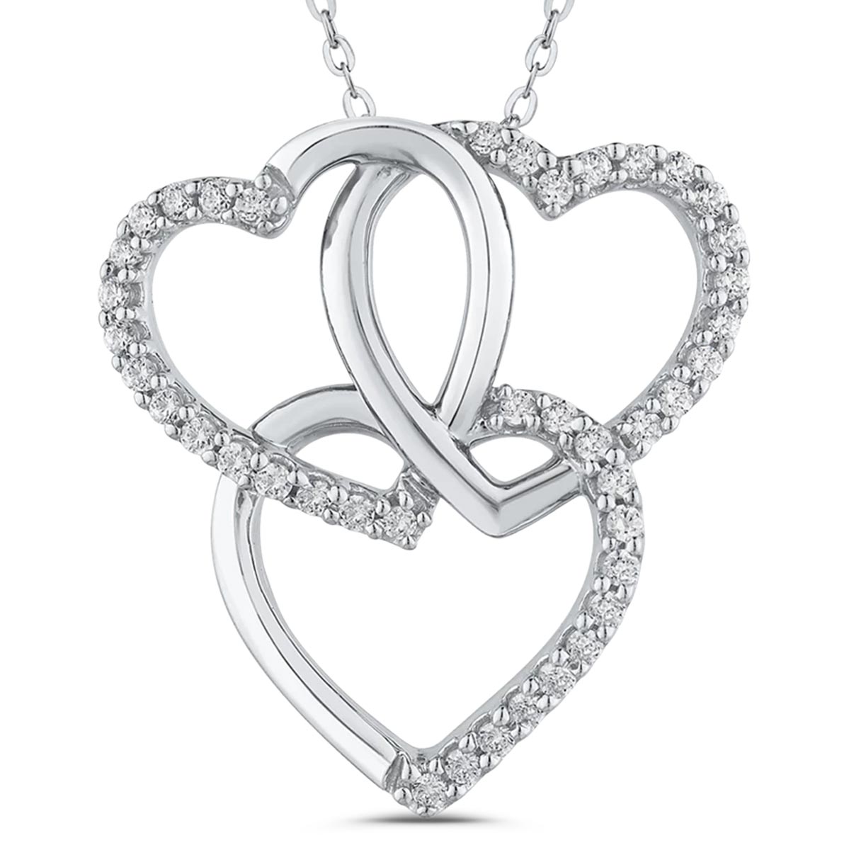 Lab-Created Sapphire Infinity Ring Sterling Silver